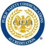 A seal that says public safety communications accreditation.